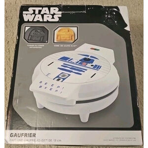 Star Wars R2-D2 5in Waffle Maker Disney - Non Stick Cooking Plates
